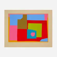 Josef Zenk, Apple, screenprint in colors