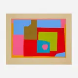 Josef Zenk, Apple, screenprint in colors