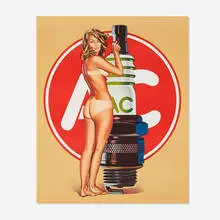 A.C. Annie by Mel Ramos, 1972, lithograph in colors, sold Apr 2024