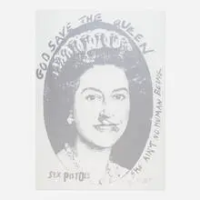 Jamie Reid, God Save the Queen, 1997, screenprint in colors