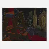 Jack Beal, Chicago, 1979, lithograph in colors on black wove paper
