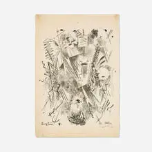 Rudolf Bauer, Bantama (from the New European Graphics, Portfolio III: German Artists), 1921, lithograph on Japan paper