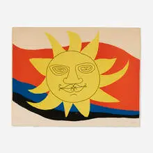 Alexander Calder, Sun Face, lithograph in colors on Arches