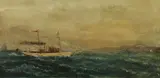 J.S. Johnstone, Off the Coast, Oil on canvas