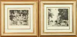 Daniel Garber, Untitled, HOLCOMB'S MILL and BARNYARD: TWO WORKS, signed, titled and noted "DA imp" in pencil lower margin