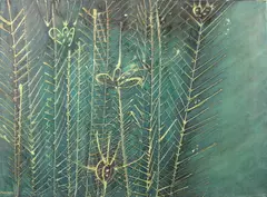 Kostas Paniaras, Branches, Oil on canvas
