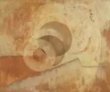 Luis Gowland Moreno, Circulos En Movimento, Oil on board
