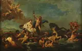 Neptune and Amphitrite by Italian School, NEPTUNE AND AMPHITRITE, oil on canvas, offered Nov 2013