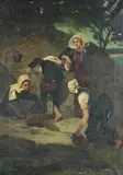 Women at the Well by Continental School, WOMEN AT THE WELL, oil on canvas, offered Nov 2013