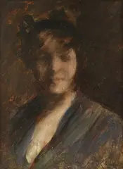 William Merritt Chase, Portrait of Helen Velasquez Chase (Daughter of the Artist), Oil on panel