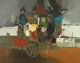 Shanti Dave, Pilgrimate Ii, Oil on canvas