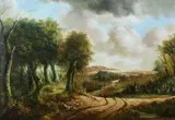 At Rest by Continental School, Oil on canvas, offered Dec 2013