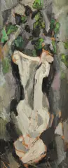 Gustave Trois, Classic Vase, Oil on board