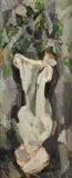 Gustave Trois, Classic Vase, Oil on board