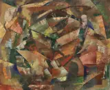Gustave Trois, Abstract, Oil on canvas