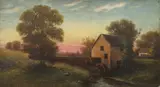Mill Scene by Continental School, MILL SCENE, oil on board, offered Dec 2013