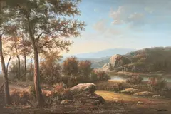 Brian Davis, Landscape, Giclee on canvas