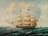 Cl Sanders, BRITISH SHIP, giclee on canvas, BRITISH SHIP, giclee on canvas