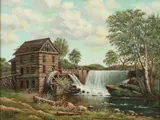 Renji L. Lingle, The Mill, Oil on canvas
