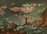 Continental School, Shipwreck, SHIPWRECK, oil on canvas