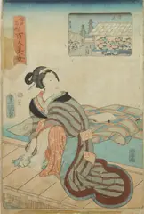 Toyokuni, Geisha, Woodblock print