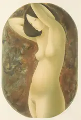 Nu Debout by Alain Bonnefoit, Color lithograph, offered Feb 2014