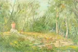 Gustav Trois, Spring Landscape, SPRING LANDSCAPE, oil on canvas