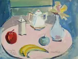 De Hirsh Margules, Tabletop Still Life, Gouache