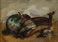 Hector Tessarolo, Still Life with Fruit, Oil on board