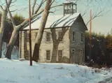 Gerald Craft Hennesy, Clifton School in Winter, Oil on canvas