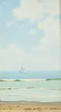 Fred H. Daniels, Sailboat, Oil on board