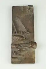 Martín Blaszko, Untitled, ABSTRACT, patinated bronze plaque
