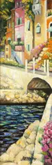 Howard Behrens, Footbridge, Oil on canvas
