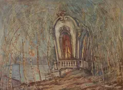 John Wenger, Lakeside Folly, Oil on board