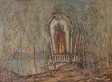 John Wenger, Lakeside Folly, Oil on board