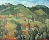 Lucien Durand, Paysage Á Collioure, Oil on canvas