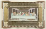 Anonymous, Court Scene, Two ink and color on faux ivory in khatam frames, one on paper. - Largest: 17 1/4 in. x 7 1/4 in