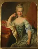 Henry Shirley, PORTRAIT OF THE YOUNG MARIA ANTONIA OF AUSTRIA (LATER MARIE ANTOINETTE), copy of the original painting by Martin Van Meytens (Swedish 1695-1770), Oil on canvas