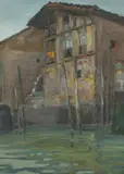 Margaret Jordan Patterson, Waterfront Home at Night