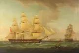 William John Huggins, In the Channel Off Dover, IN THE CHANNEL OFF DOVER, oil on canvas