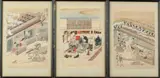 Anonymous, Daily Life, Three woodblock prints