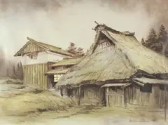 Brian Williams, Evening Light in Tamba, Woodblock print