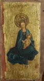 Madonna and Child by Italian School, MADONNA AND CHILD, oil and gilt on panel, sold Apr 2014