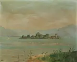 Mountain Lake by Gabriela Frauenworth, Oil on canvas, offered Apr 2014
