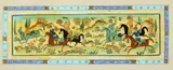 Anonymous, Equestrian Figures, Seven ink and color on faux ivory