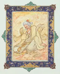 Figures by Anonymous, Seven ink and color on faux ivory, offered Apr 2014