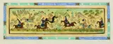 Anonymous, Equestrian Figures, Ten ink and color on faux ivoru