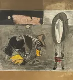 José Ortega, Untitled, Color lithograph