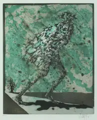 Lars Bo, FROM AUGURIES OF INNOCENCE and CRANES: TWO WORKS, each signed and numbered in pencil lower margin, Color etching