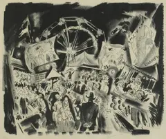 Ward Lockwood, Circus, Lithograph